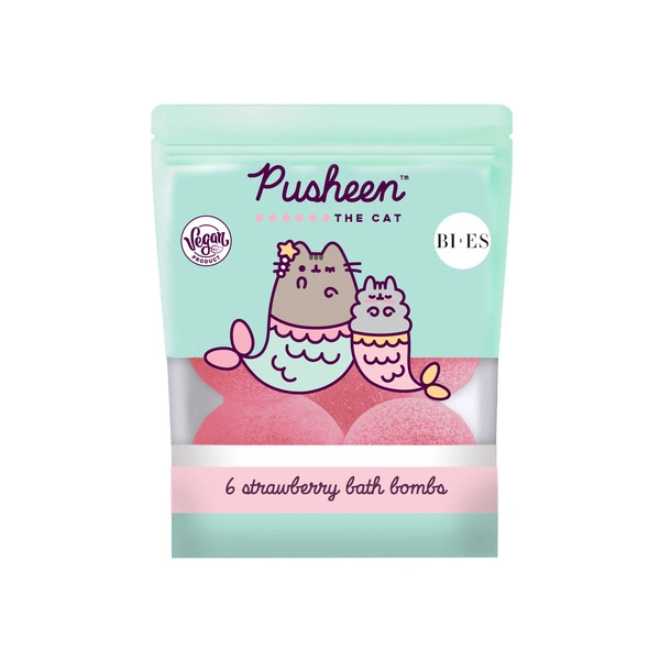 BIES Pusheen The Cat kule musujące do kąpieli 6x55g