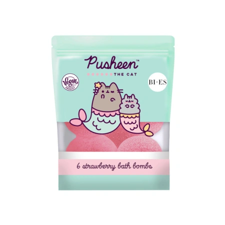 BIES Pusheen The Cat kule musujące do kąpieli 6x55g