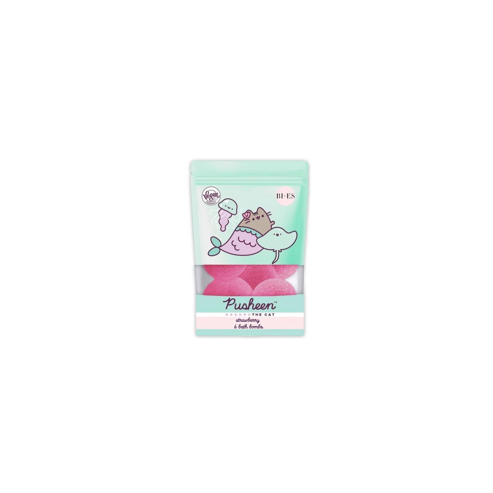 BIES Pusheen The Cat kule musujące do kąpieli 6x55g