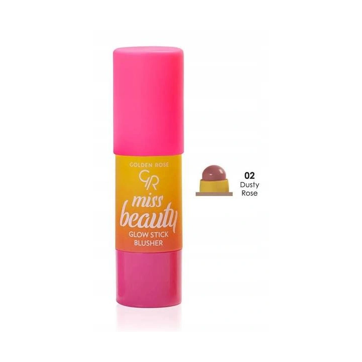 GOLDEN ROSE Miss Beauty Glow Stick róż w sztyfcie 02 Dusty rose 6g
