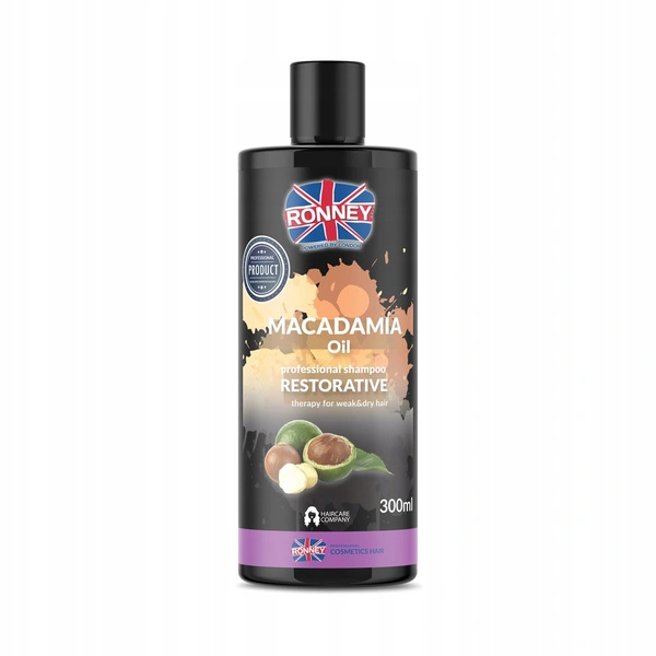 RONNEY Macadamia Oil wzmacniający szampon do włosów suchych i łamliwych 300ml