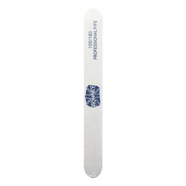RONNEY Premium pilnik prosty 100/180 Biały 1szt