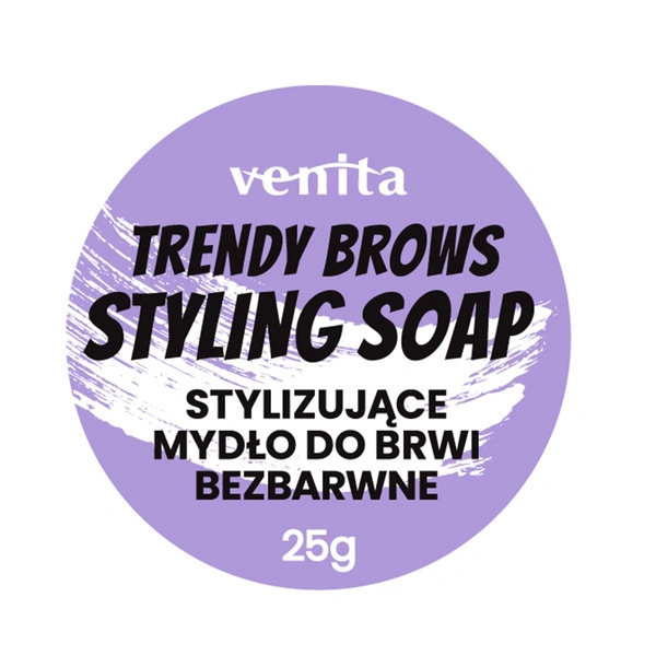 VENITA Trendy Brows mydełko do stylizacji brwi Bezbarwne 25g