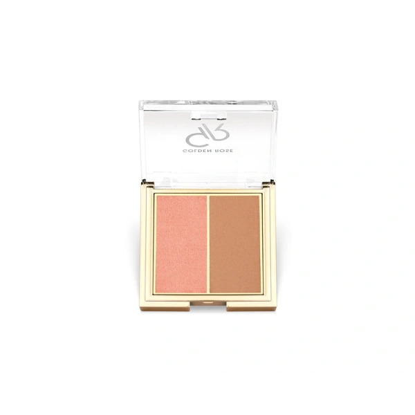 GOLDEN ROSE Iconic Blush Duo róż 01 Rose Nude 2x3g