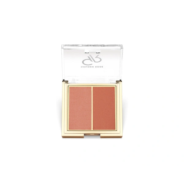 GOLDEN ROSE Iconic Blush Duo róż 02 Peachy Coral 2x3g