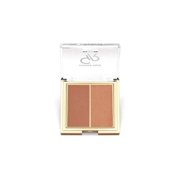 GOLDEN ROSE Iconic Blush Duo róż 05 Warm Pearl 2x3g