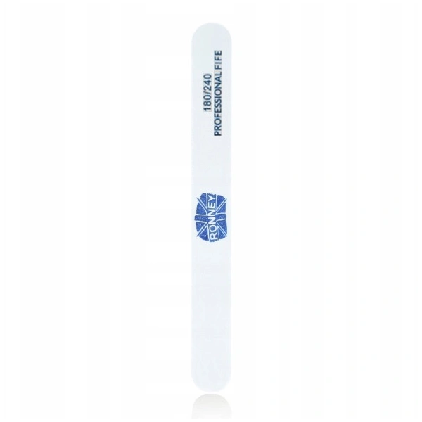 RONNEY Premium pilnik prosty 180/240 Biały 1szt