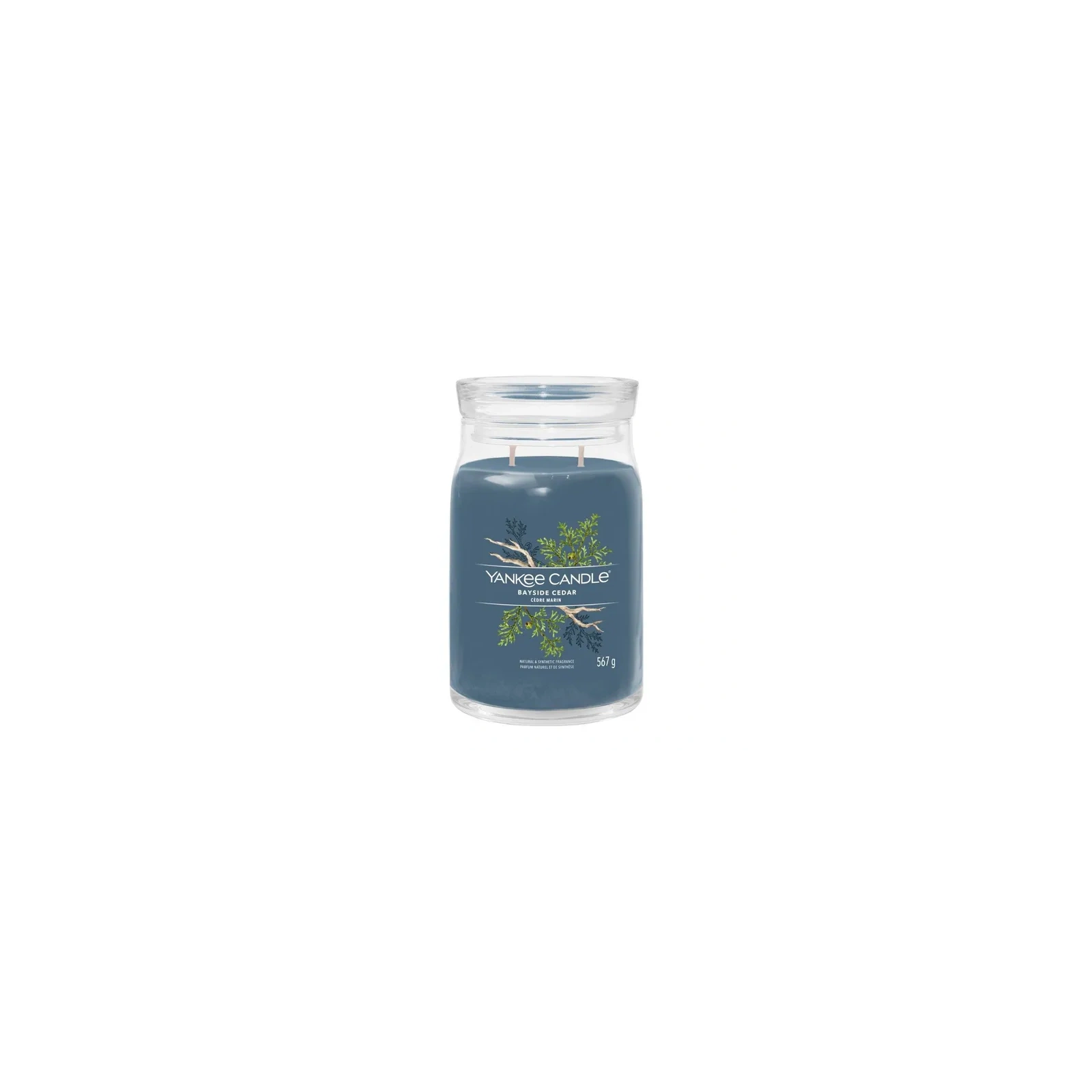 YANKEE CANDLE Signature Duża świeca w słoiku BAYSIDE CEDAR 567g