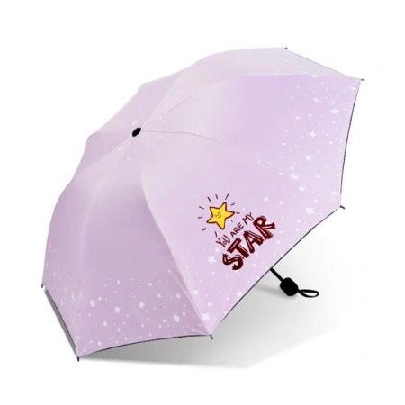 ECARLA parasol Star Różowy PAR06R