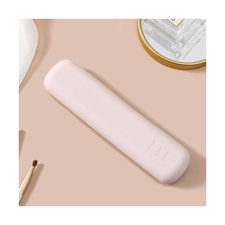 ECARLA silikonowe etui na pędzle do makijażu 20cm Pudrowy róż PZ44WZ2
