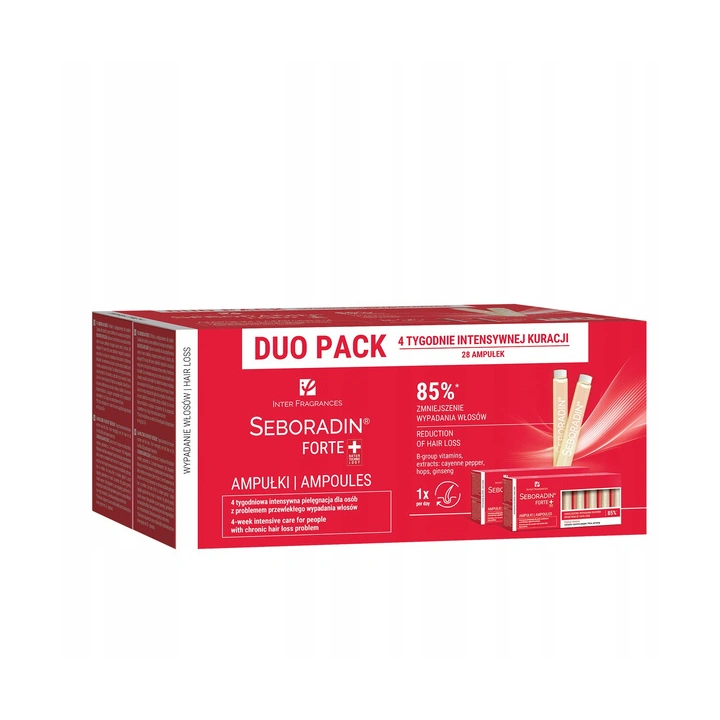 SEBORADIN Forte+ ampułki do włosów z tendencją do wypadania 28x5,5ml