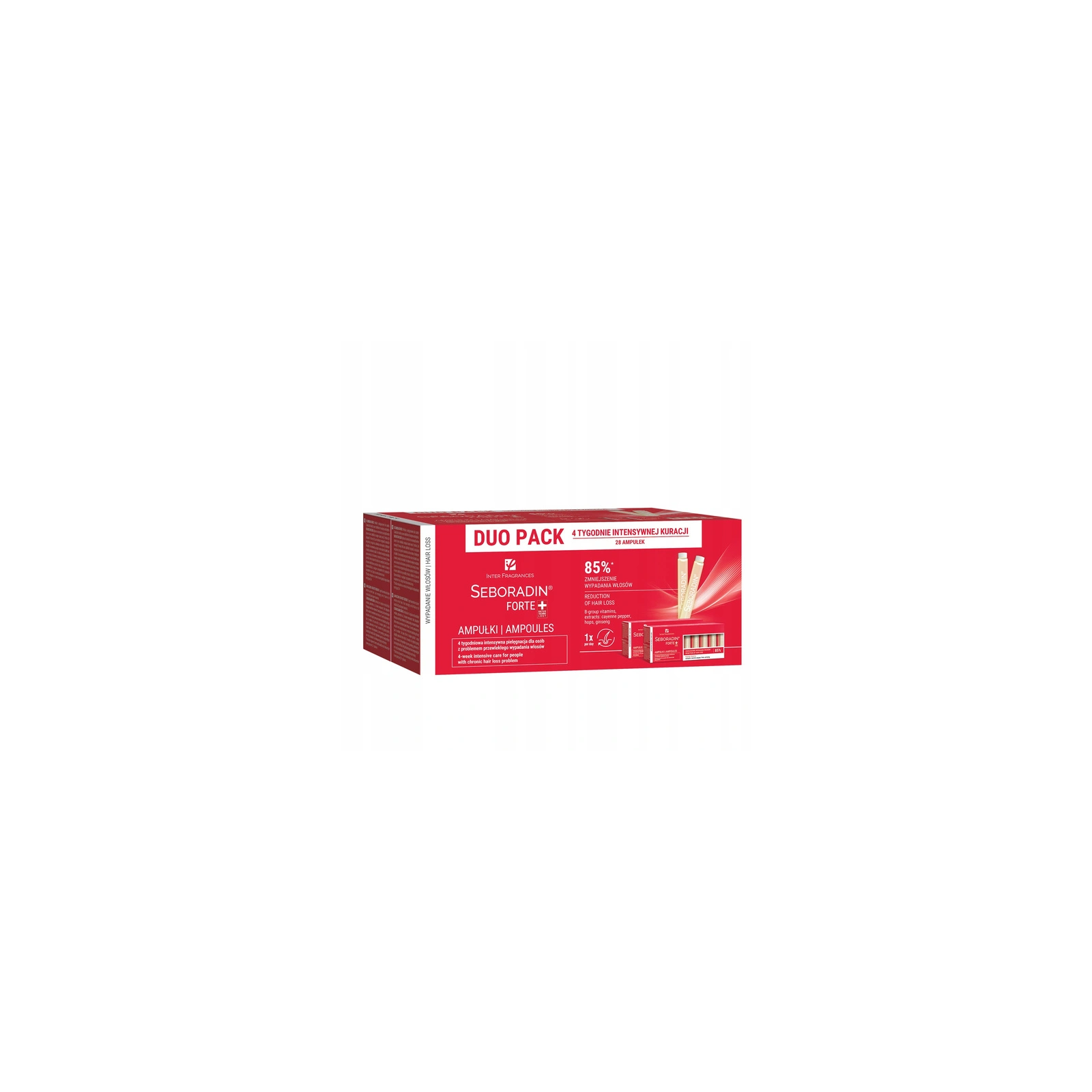 SEBORADIN Forte+ ampułki do włosów z tendencją do wypadania 28x5,5ml