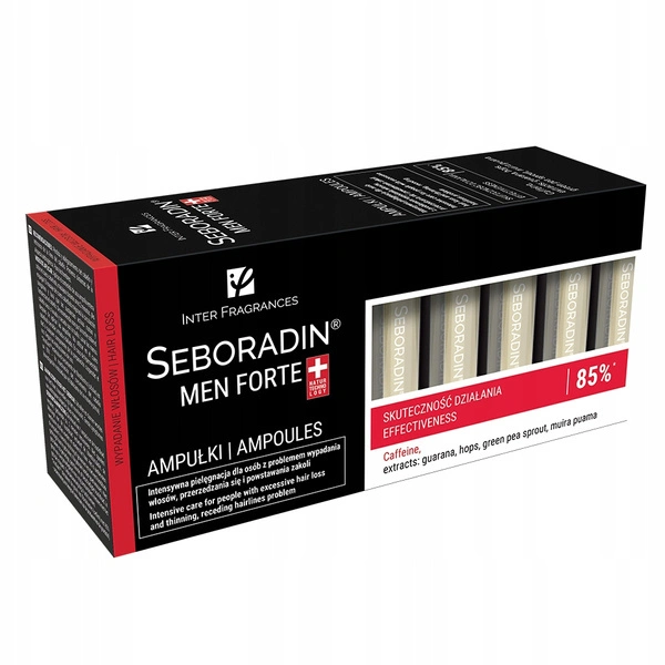 Seboradin SEBORADIN Men Forte+ Haarampullen mit Neigung zu Haarausfall 14x5,5ml — Inhaltsstoffe und Bewertung