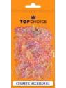 TOP CHOICE silkonowe gumeczki do upinania włosów Opalizujące 500szt 26959