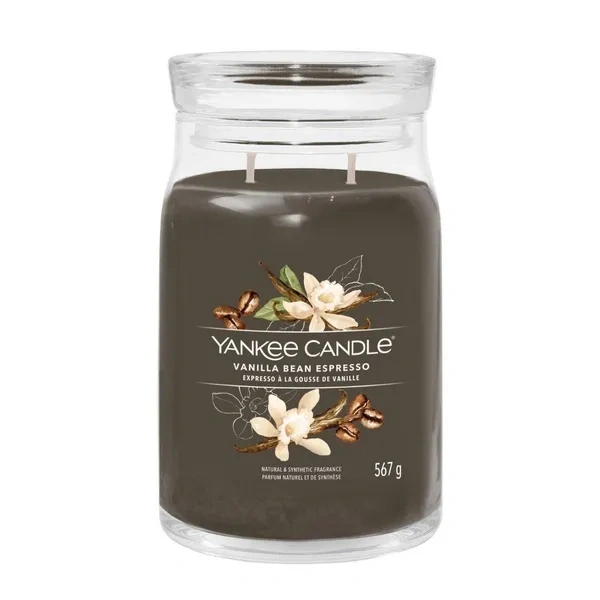 YANKEE CANDLE Signature Duża świeca w słoiku VANILLA BEAN ESPRESSO 567g