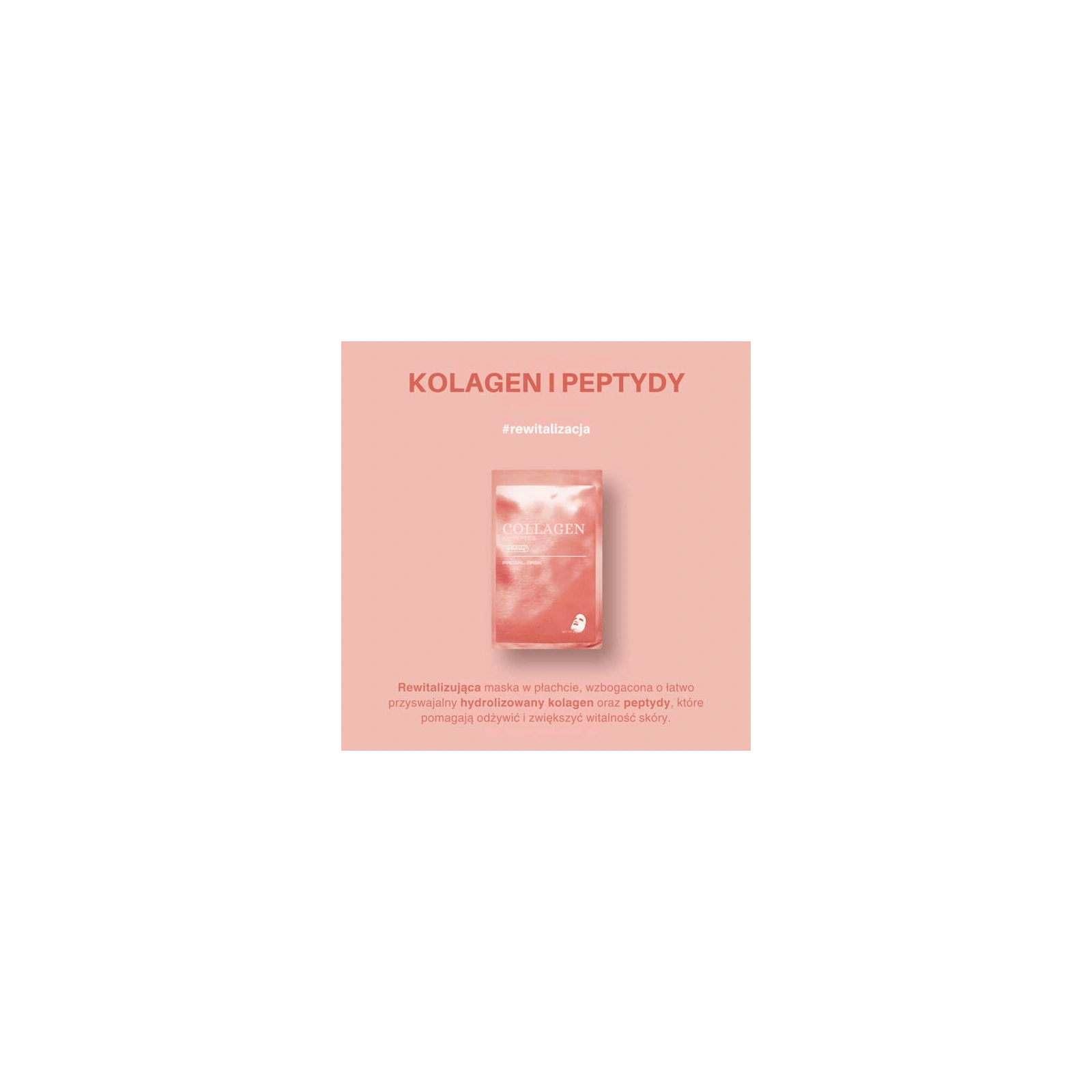 SKIN627 Facial Mask maska do twarzy w płacie Collagen & Peptide 22ml