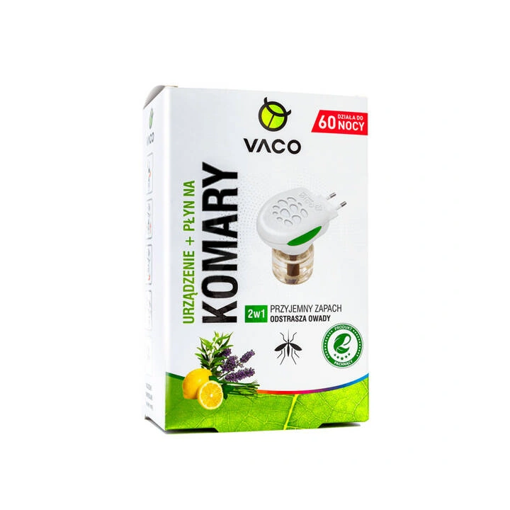VACO Eco elektrofumigator + płyn na komary, meszki, muszki Citronella 45ml
