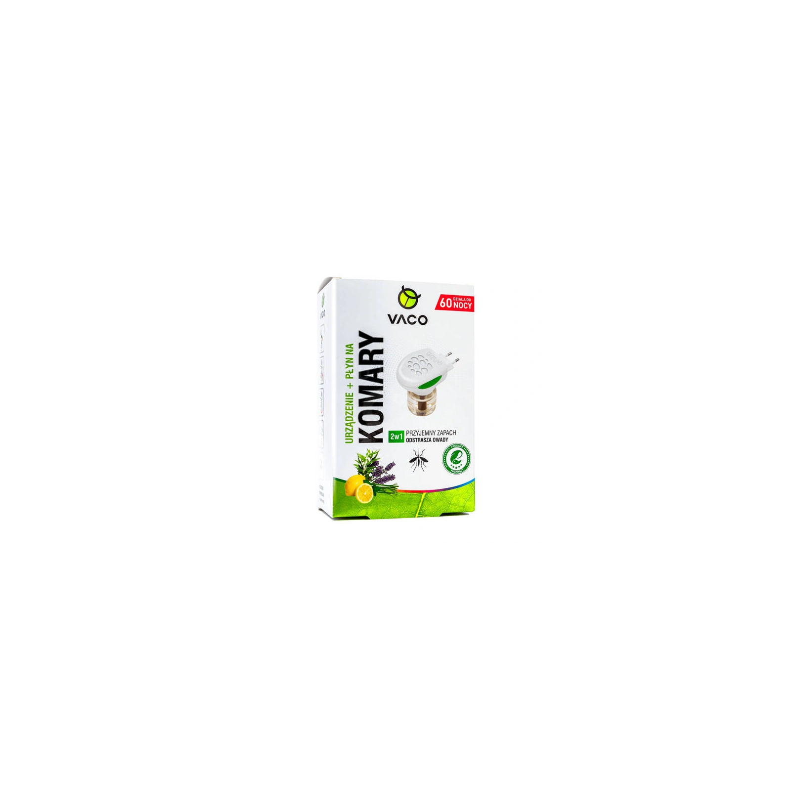 VACO Eco elektrofumigator + płyn na komary, meszki, muszki Citronella 45ml