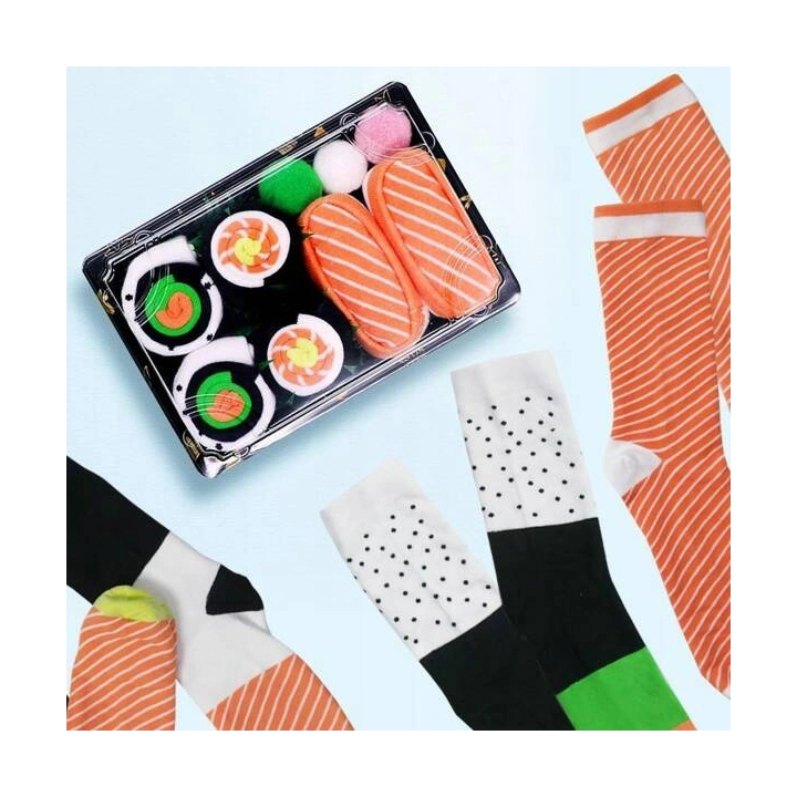 ECARLA skarpetki zestaw prezentowy XXL Sushi 3w1 SKAR06
