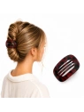 ECARLA spinka do włosów elegancka XL Bordo SP464