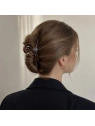 ECARLA spinka do włosów elegancka z KULKĄ Brązowa SP467