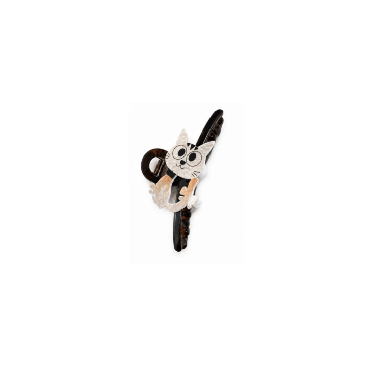 ECARLA spinka do włosów elegancka KOTEK XL 13cm SP471
