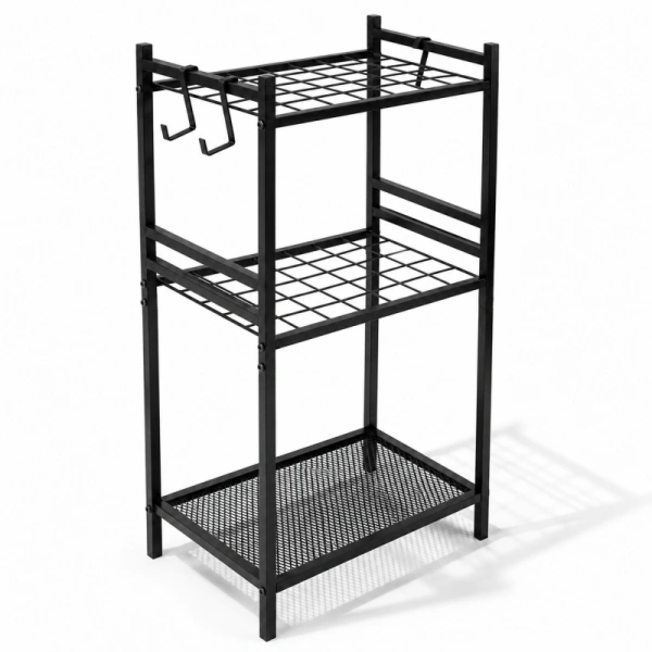 ECARLA organizer-stojak metalowy Czarny SZ58