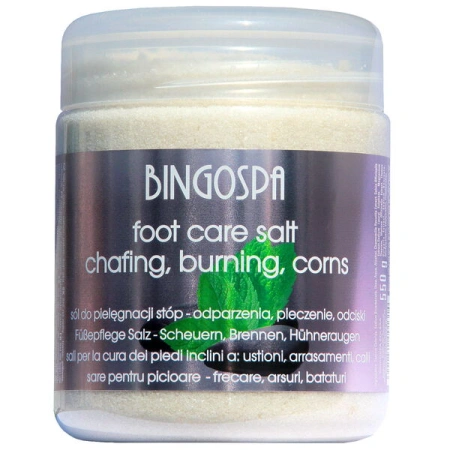 BINGOSPA sól do stóp ze skłonnościami do odparzenia i pieczenia 550g