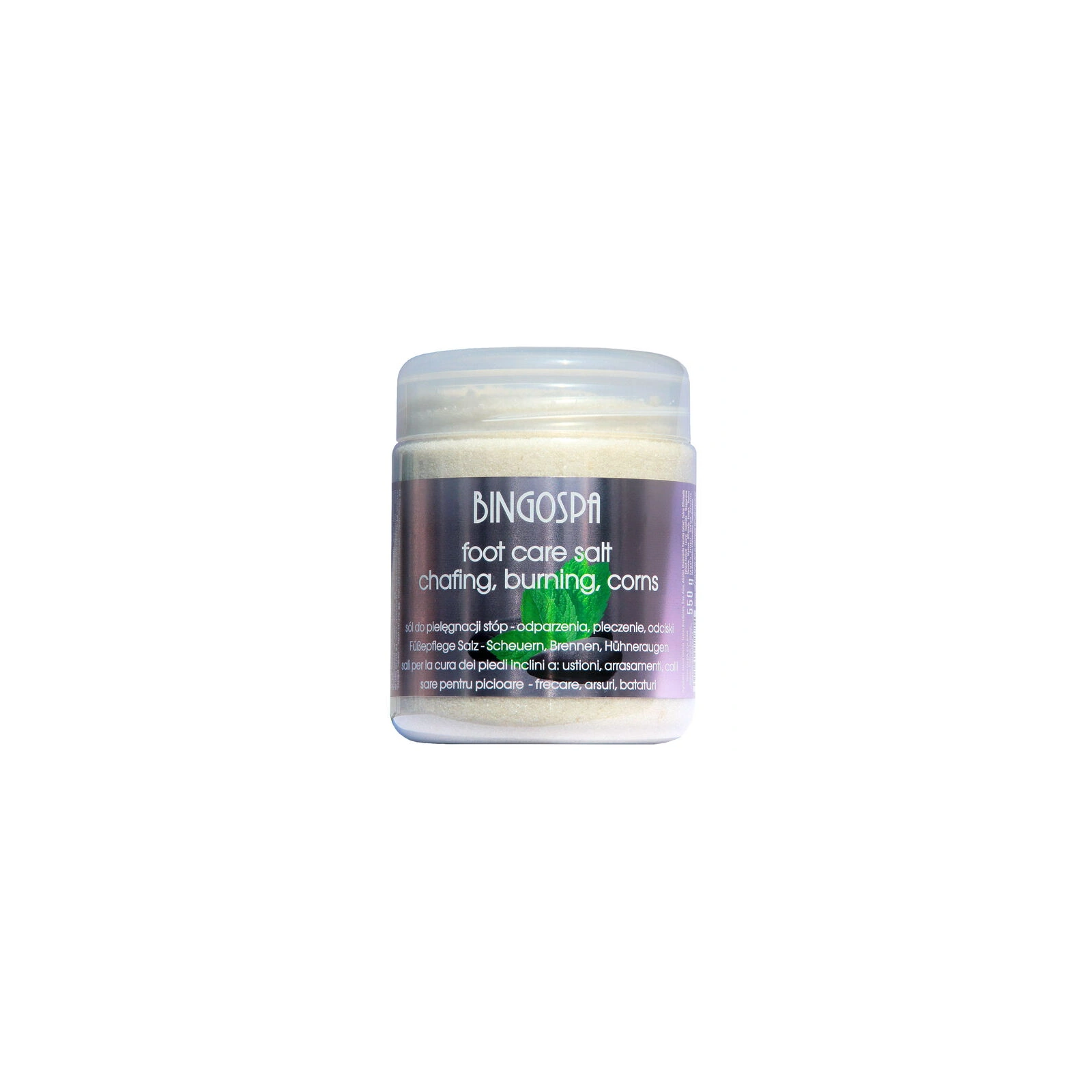 BINGOSPA sól do stóp ze skłonnościami do odparzenia i pieczenia 550g