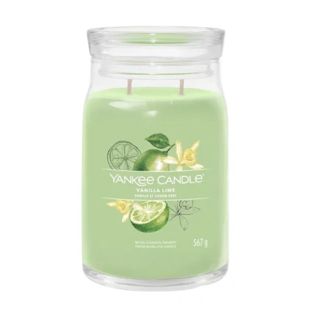 YANKEE CANDLE Signature Duża świeca w słoiku VANILLA LIME 567g