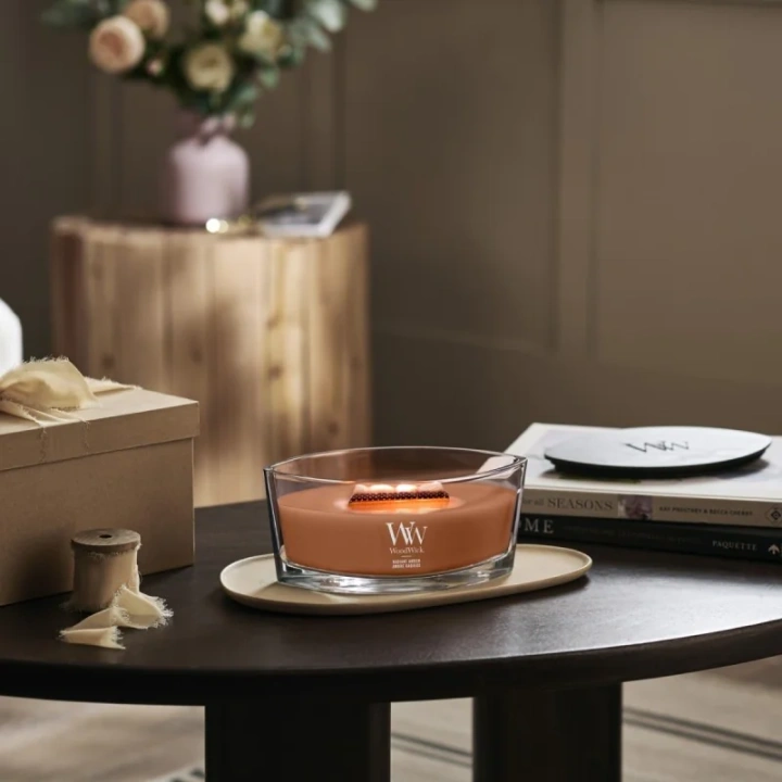 WOODWICK Core Hearthwick świeca w słoiku elipsa RADIANT AMBER 453g