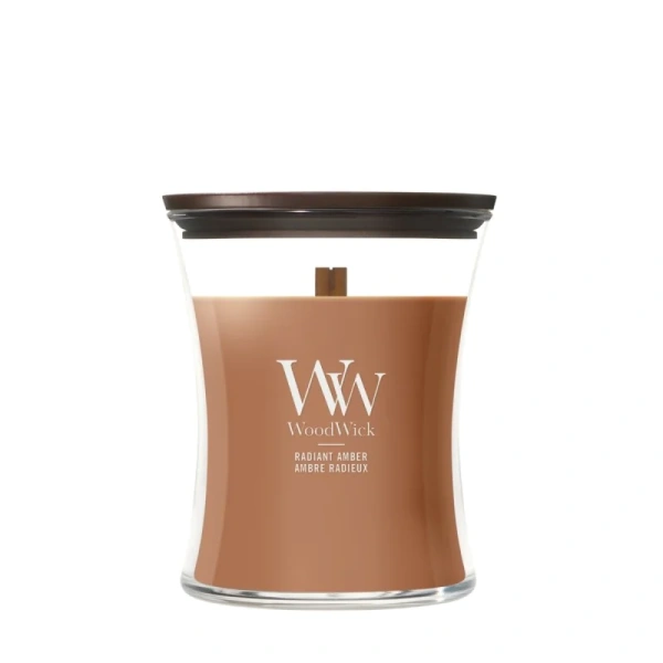 WOODWICK Pluswick Średnia świeca w słoiku RADIANT AMBER 275g
