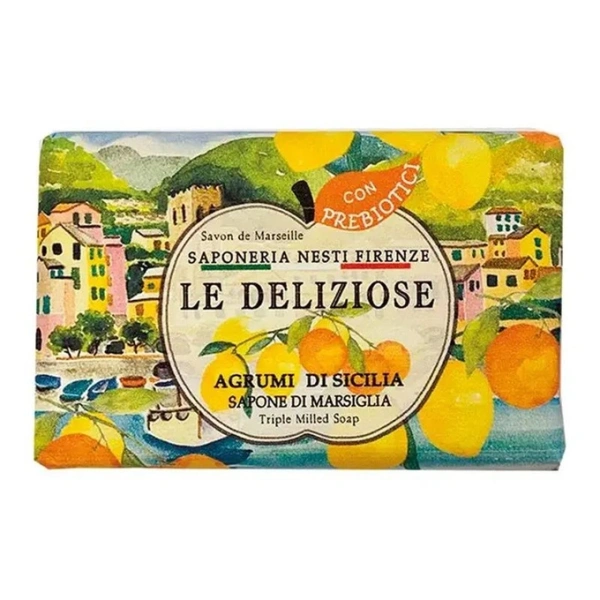 NESTI DANTE Le Deliziose naturalne mydło w kostce CYTRUSY Z SYCYLII 150g
