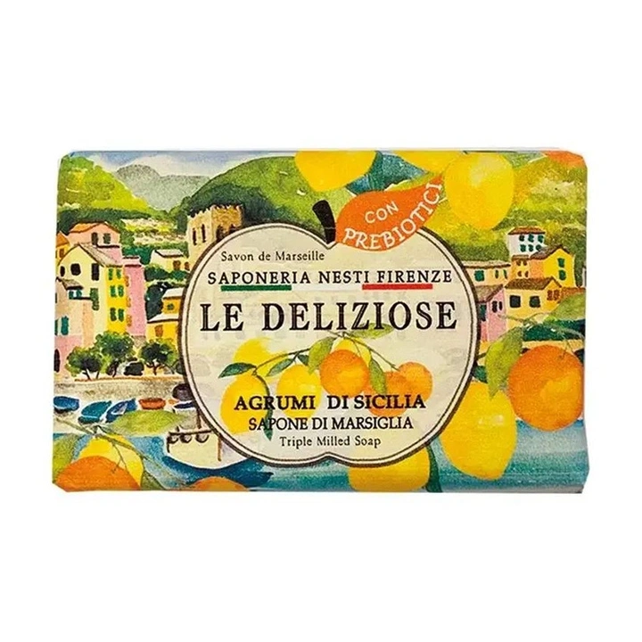 NESTI DANTE Le Deliziose naturalne mydło w kostce CYTRUSY Z SYCYLII 150g