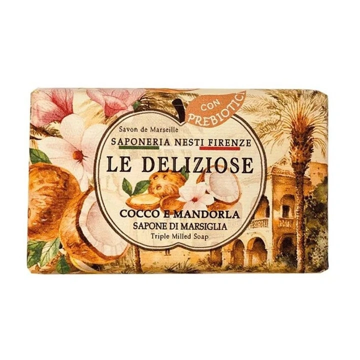 NESTI DANTE Le Deliziose naturalne mydło w kostce KOKOS I MIGDAŁ 150g
