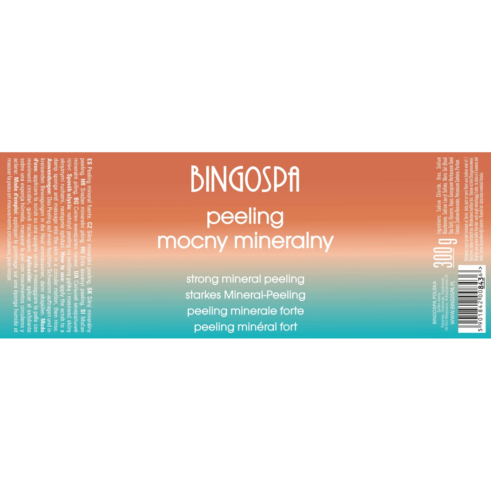 BINGOSPA peeling do ciała Mocny Mineralny 300g