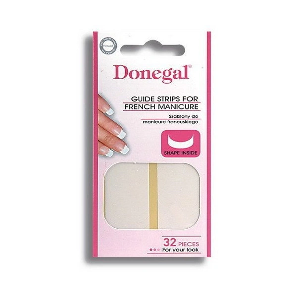 DONEGAL szablony do french manicure 32szt