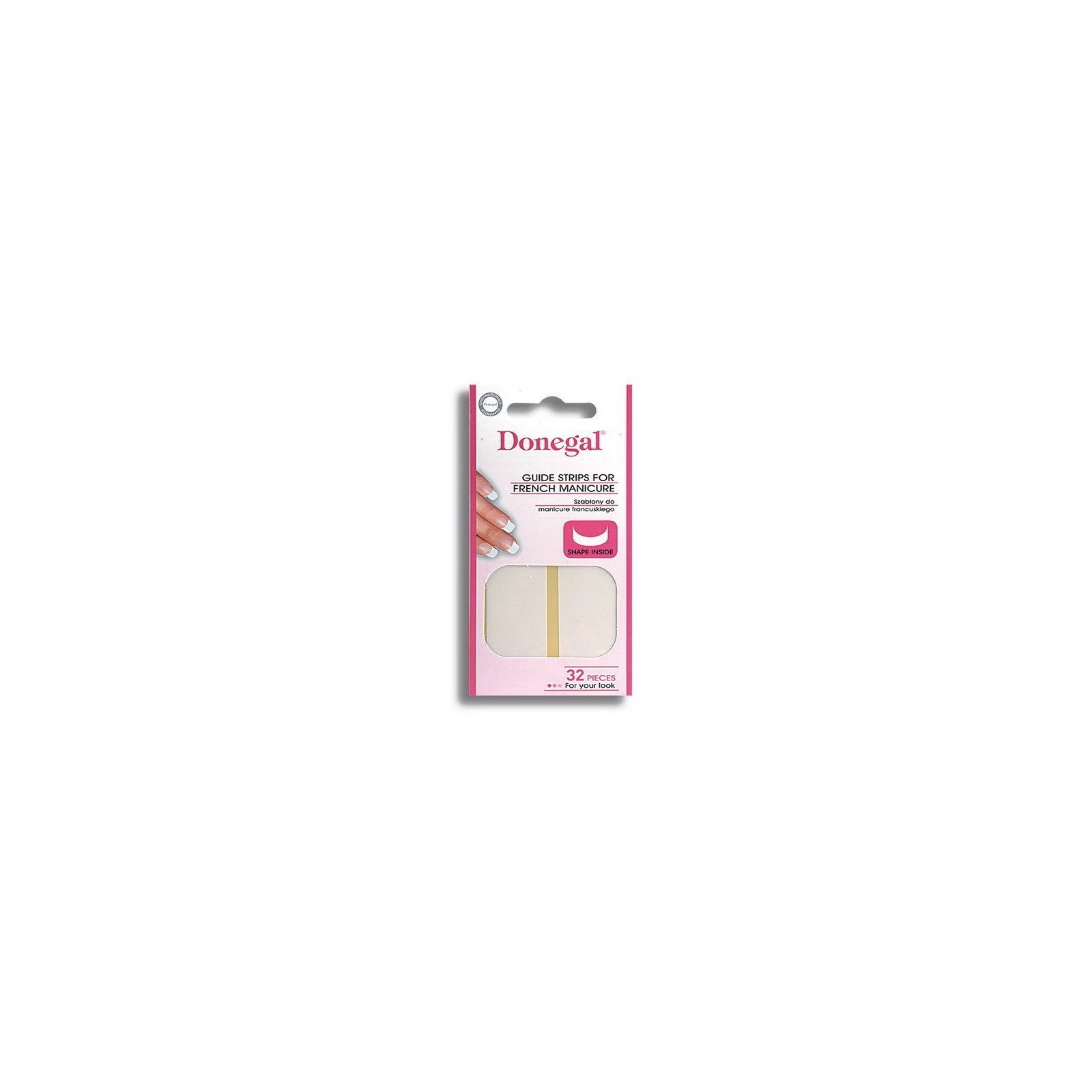 DONEGAL szablony do french manicure 32szt