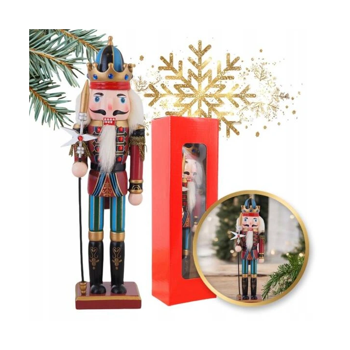ECARLA figurka Boże Narodzenie 30cm Dziadek do Orzechów KSN156