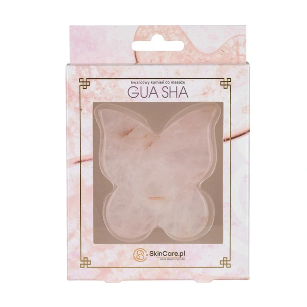 PUREDERM Gua Sha Kamień masażer z różowego jadeitu Butterfly Pink Quartz