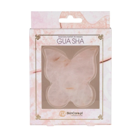 PUREDERM Gua Sha Kamień masażer z różowego jadeitu Butterfly Pink Quartz
