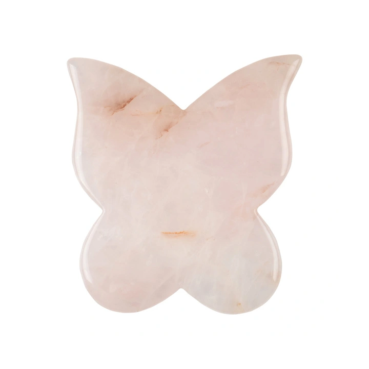 PUREDERM Gua Sha Kamień masażer z różowego jadeitu Butterfly Pink Quartz