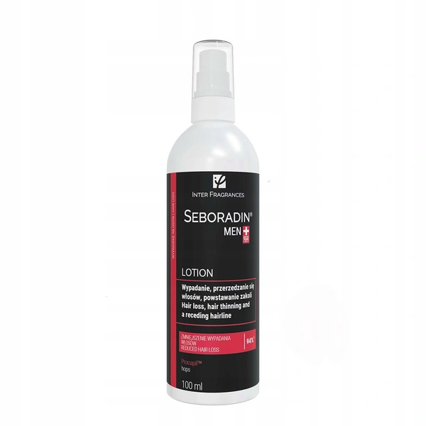 SEBORADIN Men lotion przeciw wypadaniu, przerzedzaniu się włosów, powstawaniu zakoli 100ml