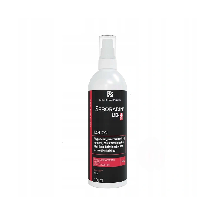 SEBORADIN Men lotion przeciw wypadaniu, przerzedzaniu się włosów, powstawaniu zakoli 100ml