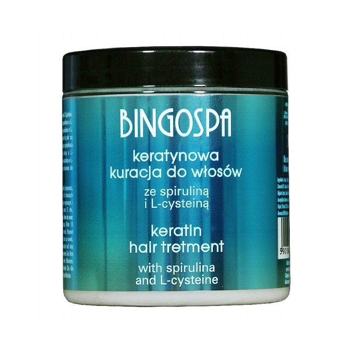 BINGOSPA Keratynowa kuracja do włosów ze spiruliną i L-cysteiną 250g