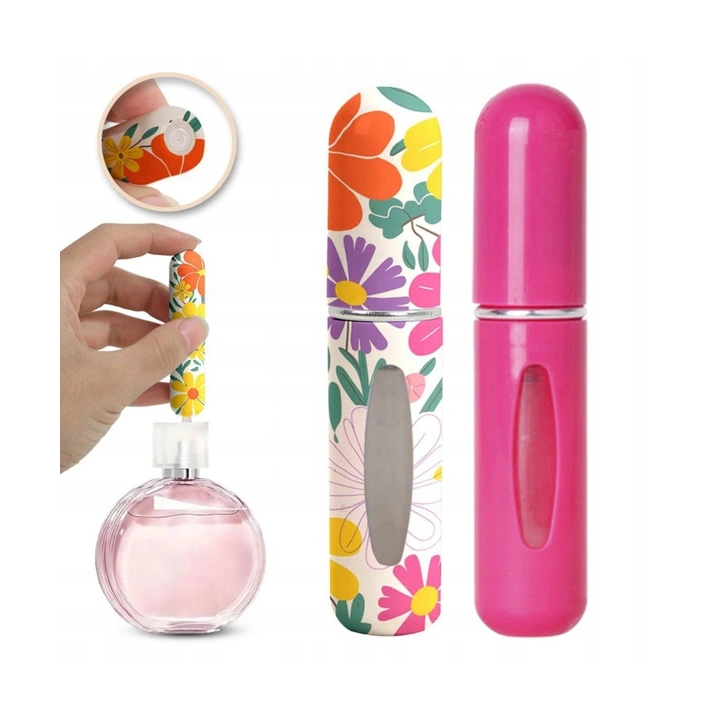 ECARLA zestaw mini atomizerów podróżnych na perfumy 5ml Kwiaty AK18 2szt