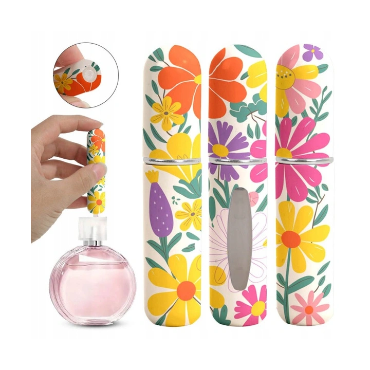 ECARLA zestaw mini atomizerów podróżnych na perfumy 5ml Kwiaty AK18 2szt