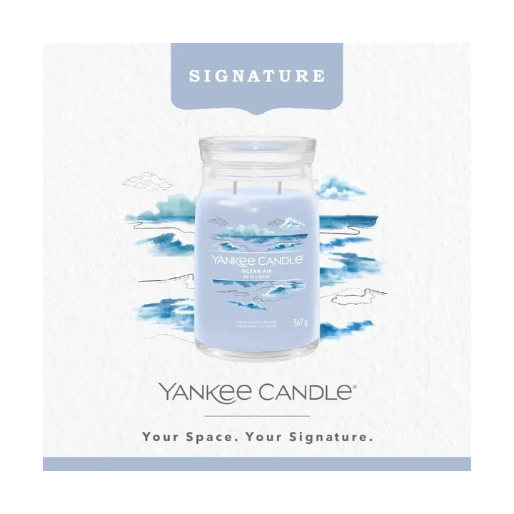 YANKEE CANDLE Signature Duża świeca w słoiku OCEAN AIR 567g