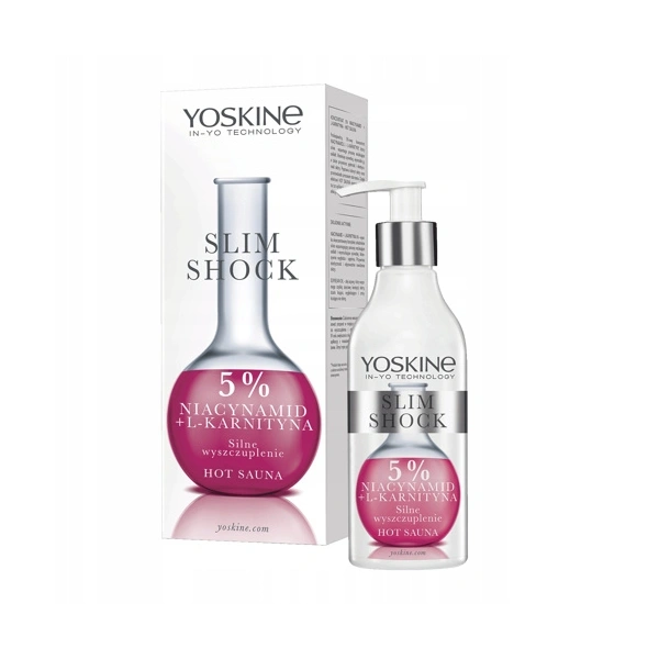 DAX Yoskine Slim Shock zabieg na ciało silne wyszczuplenie 5% Niacynamid + L-Karnityna 200ml