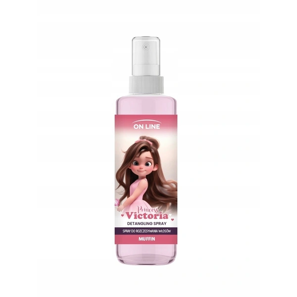 ON LINE Kids Princess Victoria spray do włosów ułatwiający rozczesywanie Muffin 200ml